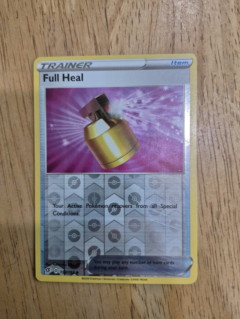 QTY 1 Pokemon Full Heal Trainer Item Card